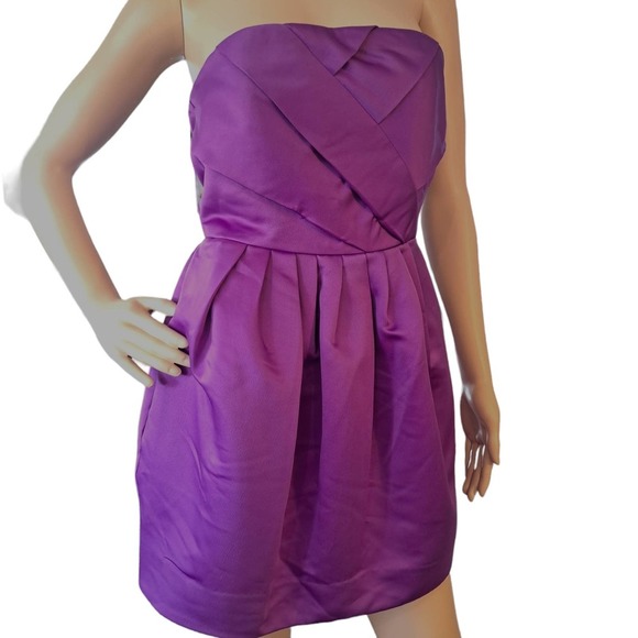Armani Exchange NEW Dress Size 2 Strapless Tube Bubble Mini Dress - Picture 9 of 11